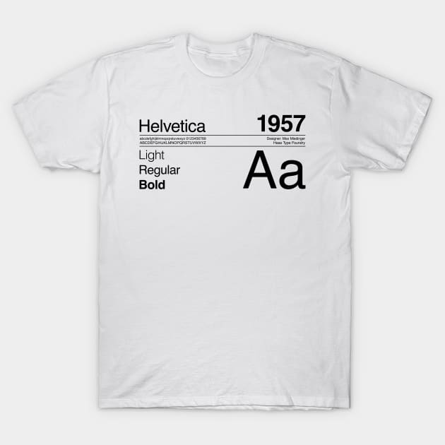 Helvetica Font Design T-Shirt by So Young So Good